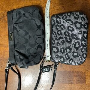 Coach Black Wristlet Set